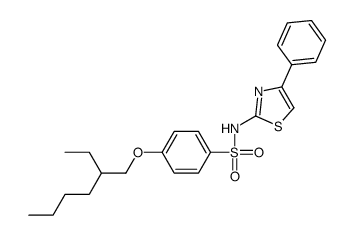 4-(2-ethylhexoxy)-N-(4-phenyl-1,3-thiazol-2-yl)benzenesulfonamide Structure