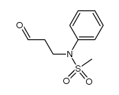 N-(3-oxopropyl)-N-phenylmethanesulfonamide结构式