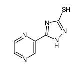 5-(Pyrazin-2-yl)-1H-1,2,4-triazole-3-thiol结构式
