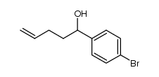 1-(4-bromo-phenyl)-pent-4-en-1-ol结构式
