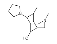 3,7-dimethyl-6-pyrrolidin-1-yl-3-azabicyclo[3.3.1]nonan-9-ol结构式