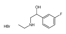 2-(ethylamino)-1-(3-fluorophenyl)ethanol,hydrobromide Structure