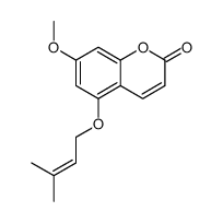 5-Prenyloxy-7-methoxycoumarin Structure