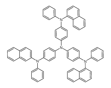 1,4-Benzenediamine, N-2-naphthalenyl-N',N'-bis[4-(1-naphthalenylphenylamino)phenyl]-N-phenyl-结构式