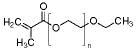 Poly(ethylene glycol) ethyl ether methacrylate structure