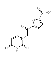 1-[2-(5-nitro-2-furyl)-2-oxo-ethyl]pyrimidine-2,4-dione结构式