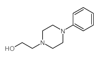 2-(4-Phenyl-1-piperazinyl)ethanol structure