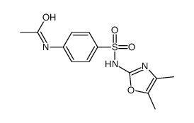 N4-ACETYL-N1-(4,5-DIMETHYLOXAZOL-2-YL)-SULFANILAMIDE Structure