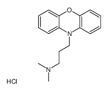 N,N-dimethyl-3-phenoxazin-10-yl-propan-1-amine hydrochloride结构式