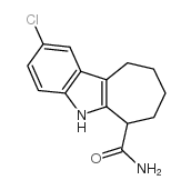 2-Chloro-5,6,7,8,9,10-hexahydro-cyclohepta[b]indole-6-carboxylic acid amide Structure