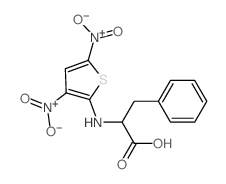L-Phenylalanine,N-(3,5-dinitro-2-thienyl)- Structure