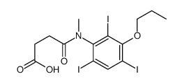 Butanoic acid, 4-(methyl(2,4,6-triiodo-3-propoxyphenyl)amino)-4-oxo-结构式