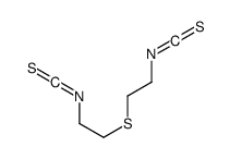 1-isothiocyanato-2-(2-isothiocyanatoethylsulfanyl)ethane Structure