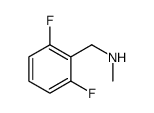 Benzenemethanamine, 2,6-difluoro-N-methyl- (9CI)结构式