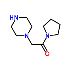 1-(Pyrrolidinocarbonylmethyl)piperazine Structure