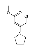 methyl (E)-4-chloro-3-(pyrrolidin-1-yl)but-2-enoate Structure