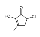 5-Chlor-2-hydroxy-3-methyl-cyclopenten-(2)结构式