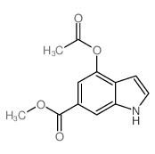 Methyl 4-(acetyloxy)-1H-indole-6-carboxylate结构式