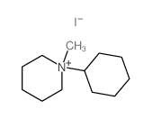 Piperidinium,1-cyclohexyl-1-methyl-, iodide (1:1) Structure