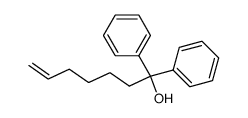 1,1-diphenyl-5-hepten-1-ol Structure