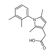 2-[1-(2,3-dimethylphenyl)-2,5-dimethylpyrrol-3-yl]acetic acid Structure