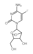 5-FLUOROCYTOSINE ARABINOSIDE结构式