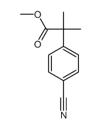 methyl 2-(4-cyanophenyl)-2-methylpropanoate Structure