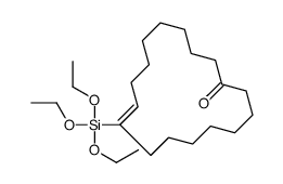 9-triethoxysilylcycloheptadec-9-en-1-one Structure