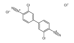 3,3'-dichloro[1,1'-biphenyl]-4,4'-bis(diazonium) dichloride结构式