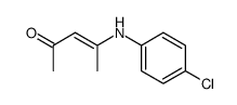 4-(4-chlorophenylamino)pent-3-en-2-one Structure