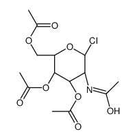 N-ACETYL-1-CHLORO-3,4,6-TRI-O-ACETYL-GLUCOSAMINIDE结构式