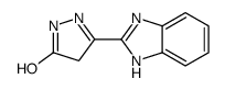 3H-Pyrazol-3-one,5-(1H-benzimidazol-2-yl)-2,4-dihydro-(9CI) Structure