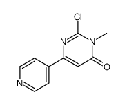 2-CHLORO-3-METHYL-6-(PYRIDIN-4-YL)PYRIMIDIN-4(3H)-ONE Structure