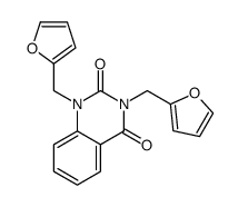 1,3-bis(furan-2-ylmethyl)quinazoline-2,4-dione结构式