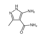 3-AMINO-5-METHYL-1H-PYRAZOLE-4-CARBOXAMIDE结构式