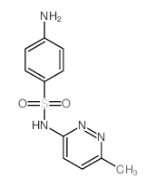 4-amino-N-(6-methylpyridazin-3-yl)benzenesulfonamide structure