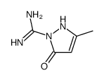 1H-Pyrazole-1-carboximidamide,2,5-dihydro-3-methyl-5-oxo-(9CI)结构式