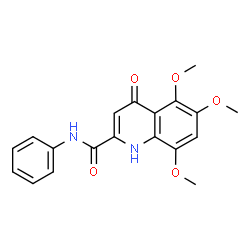 4-Hydroxy-5,6,8-trimethoxy-N-phenyl-2-quinolinecarboxamide Structure