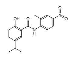 2-hydroxy-N-(2-methyl-4-nitrophenyl)-5-propan-2-ylbenzamide Structure