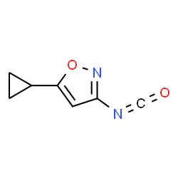 Isoxazole, 5-cyclopropyl-3-isocyanato- (9CI) Structure