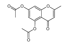 2-methyl-4-oxo-4H-chromene-5,7-diyl diacetate Structure