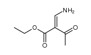 ethyl 2-acetyl-3-aminoacrylate Structure