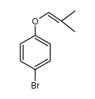 (4-bromo-phenyl)-(2-methyl-propenyl)-ether Structure