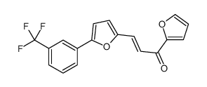 (E)-1-(furan-2-yl)-3-[5-[3-(trifluoromethyl)phenyl]furan-2-yl]prop-2-en-1-one结构式