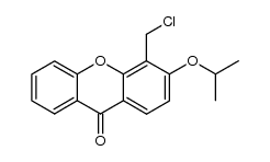 4-chloromethyl-3-isopropoxy-xanthen-9-one结构式