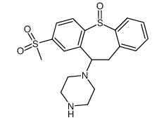 10-Piperazino-8-(methylsulfonyl)-10,11-dihydrodibenzo[b,f]thiepin 5-oxide结构式