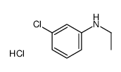 3-CHLORO-N-ETHYLBENZENAMINE HYDROCHLORIDE结构式