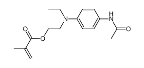 2-(4-Acetamido-N-ethylanilino)ethyl-methacrylat Structure