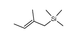 (E)-trimethyl-(β-methylcrotyl)silane Structure