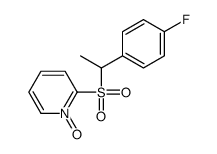 2-[1-(4-fluorophenyl)ethylsulfonyl]-1-oxidopyridin-1-ium Structure